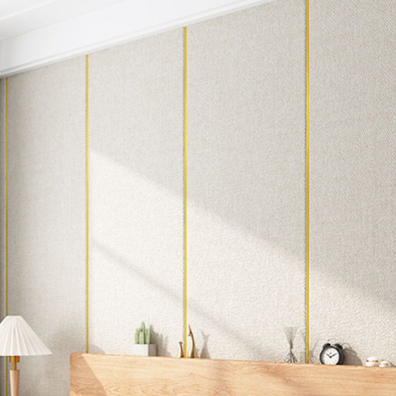 Modern Flax Wall Covering Paneling Textured Wall Interior Anti-collision Plank