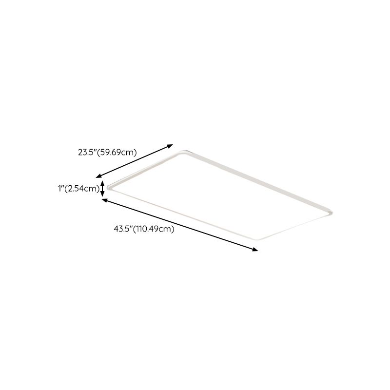 1 Light Geometric Flush Mount Simplicity Metal Flush Ceiling Light Fixture