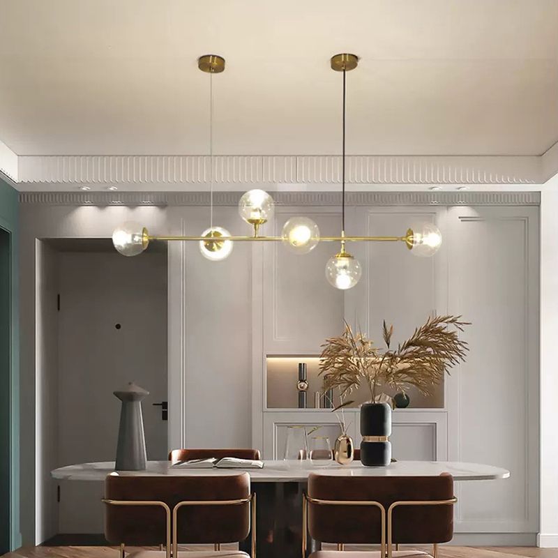 Fissaggi di illuminazione di Globe Island Glass Minimalismo Fissaggi di illuminazione a sospensione per il ristorante