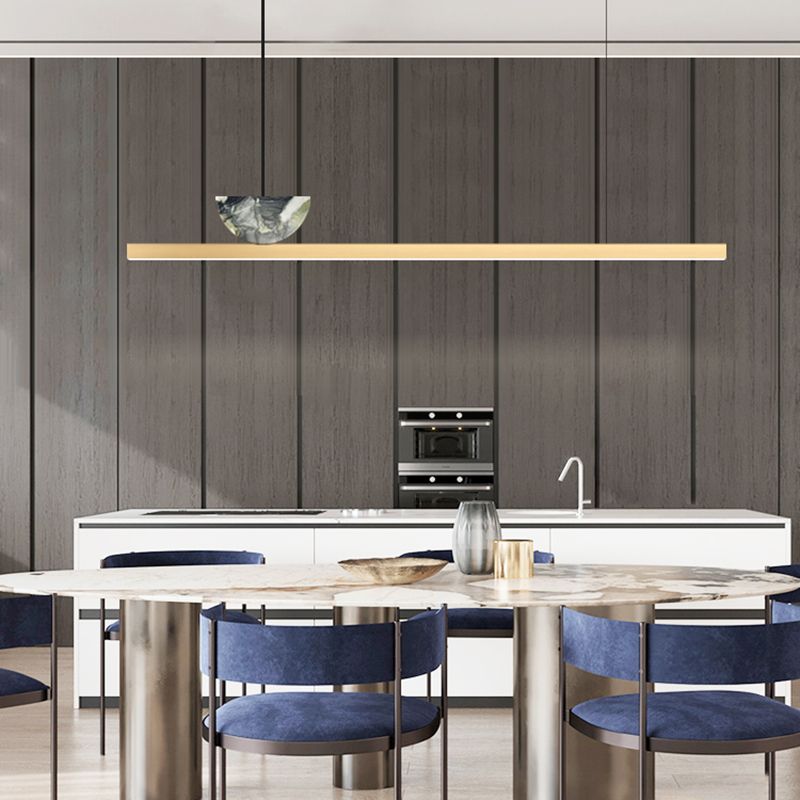 Nordic Modern Island Light Küche Esszimmer LED -Streifen Kronleuchter Leuchte