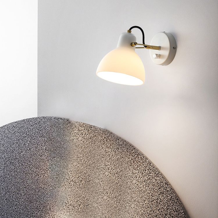 Bath Vanity Lighting Industrial White Shaded Light for Bathroom