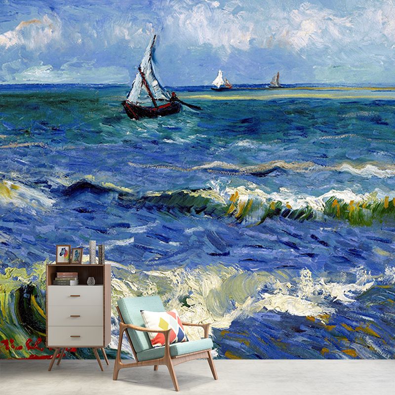 Illustration Environment Friendly Wallpaper Impressionist Painting Bedroom Wall Mural