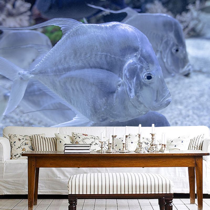 Marine Life Mural Environment Friendly Wallpaper Home Decoration for Living Room
