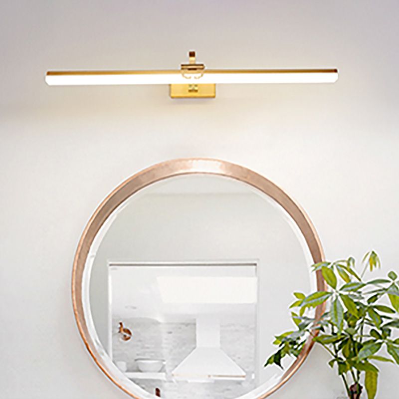 Brass LED Lamp Wall Mounted Vanity Lights for Bathroom Powder Room Washroom