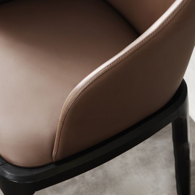 Upholstered Dining Chairs Parsons Chairs with Solid Wood Base