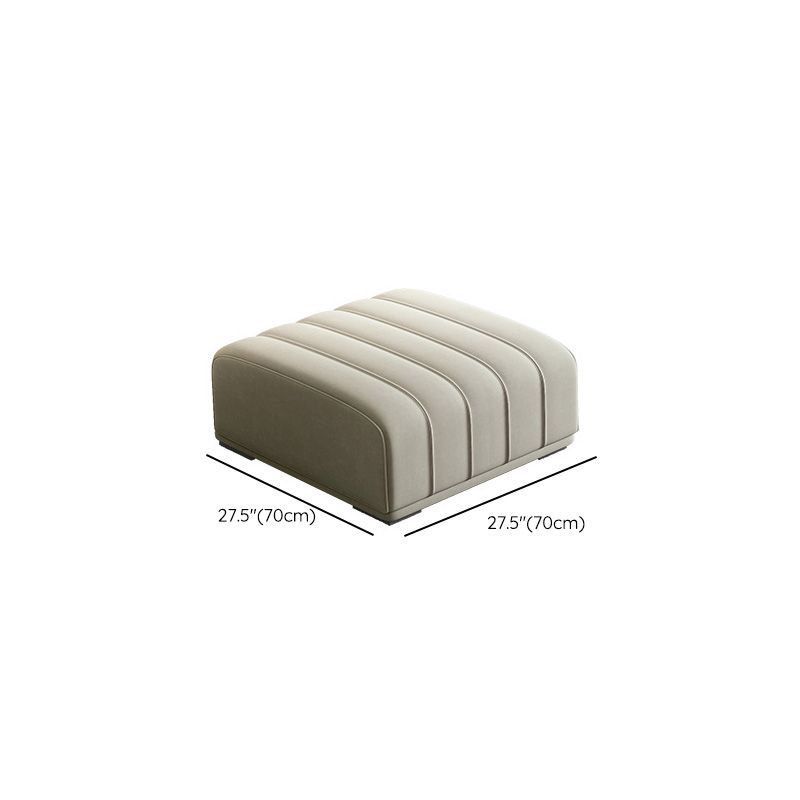 Fabric Square Arm Sofa with Pillows Standard Seating in White