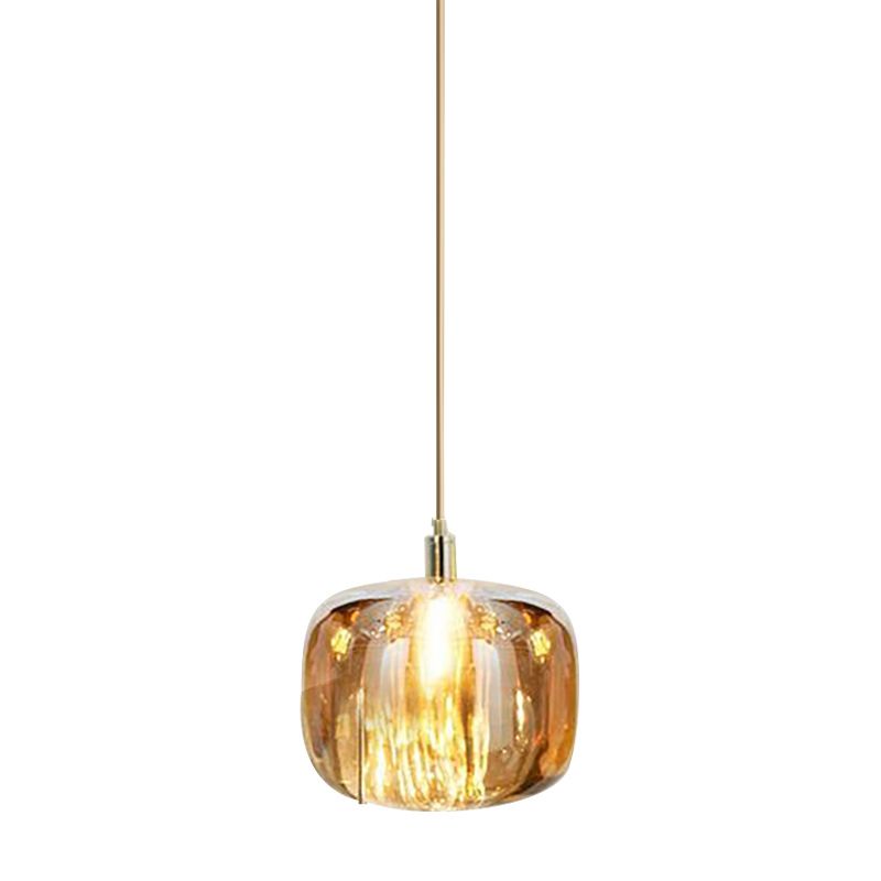 Modern Simple Style Crystal Pendant Lighting Crystal Globe Shade Hanging Lamp for Bedroom Bedside