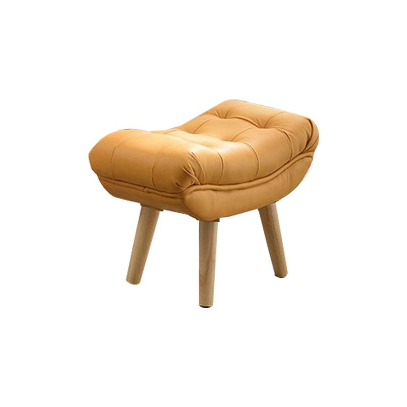 Fabric Rocker Chair Solid Color Contemporary Tufted Cushions Rocker Chair with Ottoman