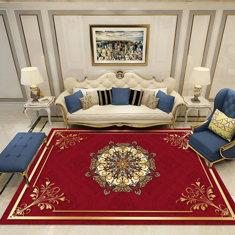 Multicolor Luxus Teppich Polyester Teppich Europäische Blumenententeppichen Nicht-Rutsch-Rücken für die Heimdekoration