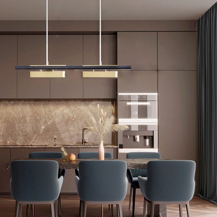 Éclairage de l'île contemporaine LIGNELLE LIGNIFICATION LEUR LEUR LEUR