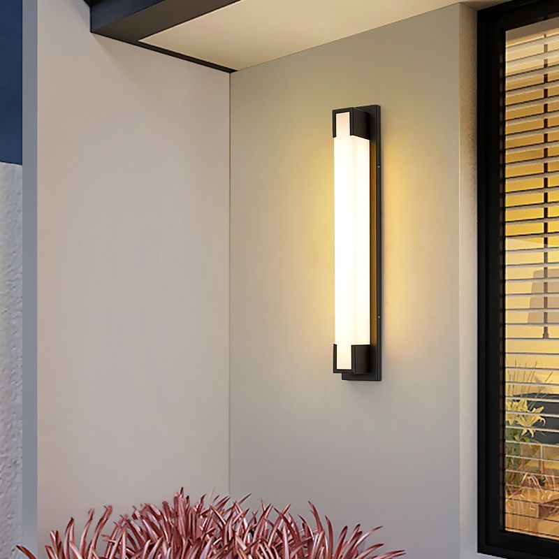 Lampada da montaggio a parete rettangolare per il balcone per balcone per balcone.