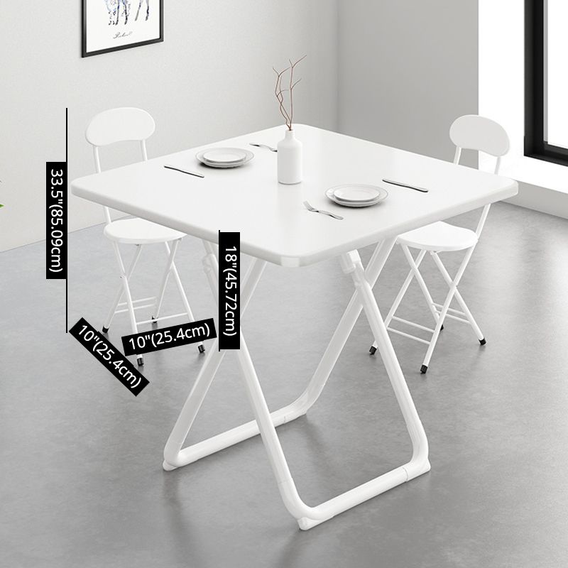 Contemporary Wood Top DiningRoomSet Foldable Dining Table Furniture for Dining Room