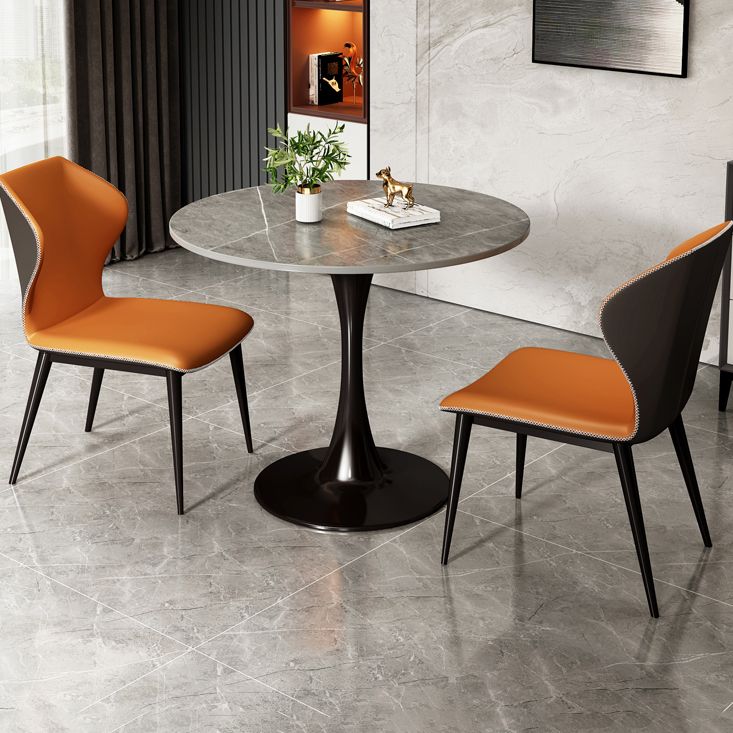 Stenen voetstuk eettafel eigentijdse stijl rond meubilair voor binnen