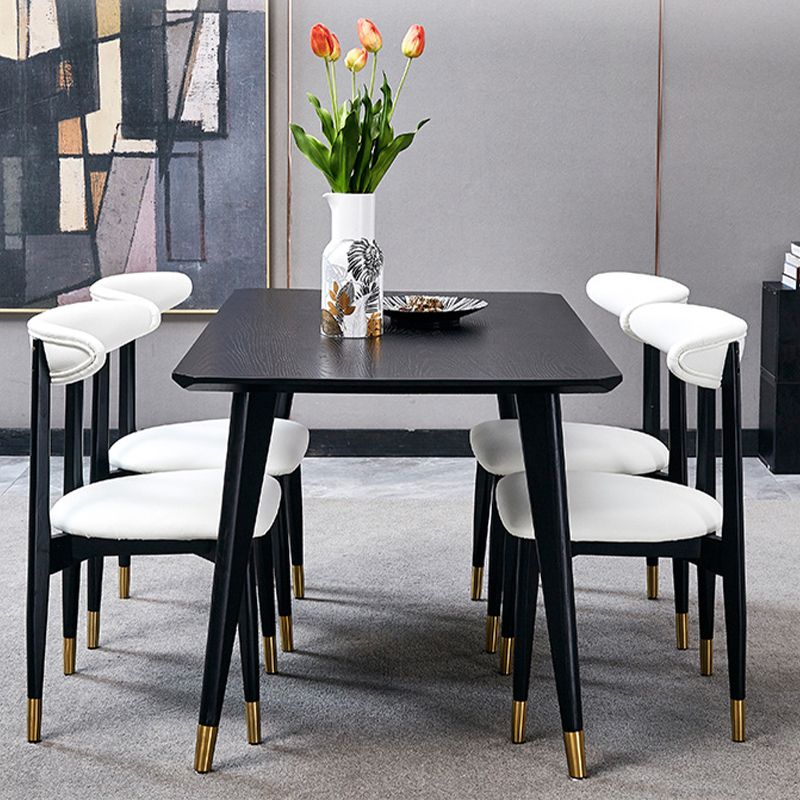 Traditional Luxury Rectangle Dining Site Table Solid Wood Dining Room Furniture