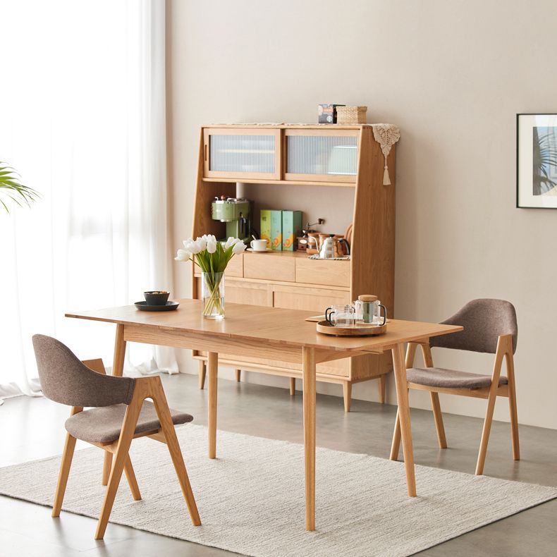 Chaise de salle à manger latérale contemporaine en bois massif, chaise d'appoint à dossier ouvert pour usage domestique