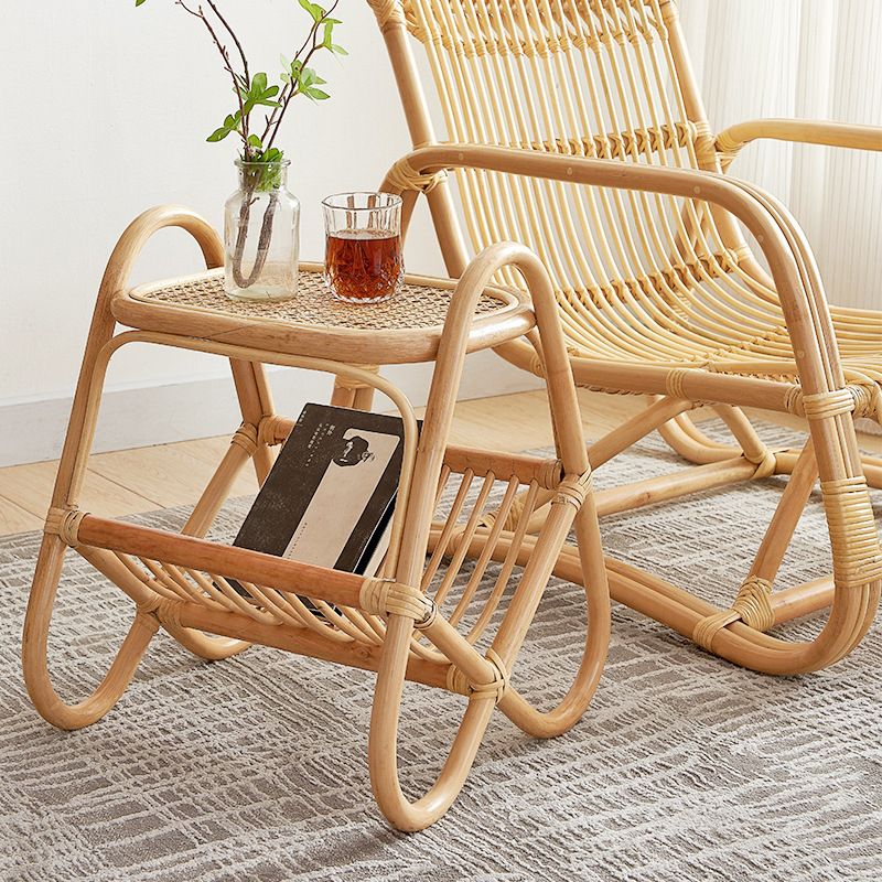 Wooden Sofa Side Accent Table Asian Style Living Room Side End Snack Table