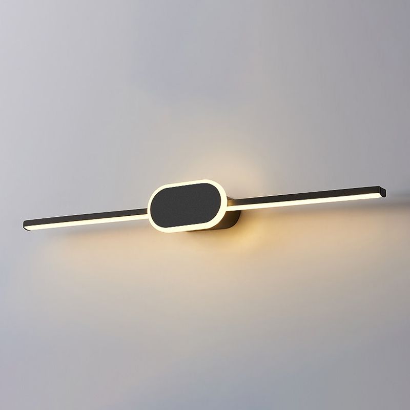 Metal Geometric Shade Wall Lighting Modern Style Mirror Wall Mounted Light Fixture