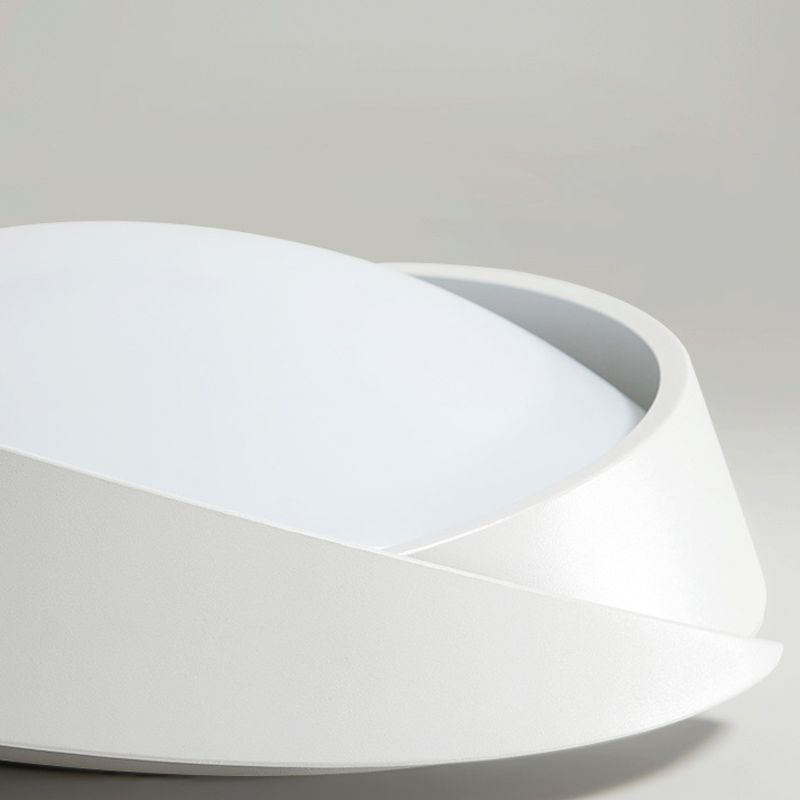 Moderne plafoniere da incasso in metallo con montaggio ad incasso con paralume in acrilico