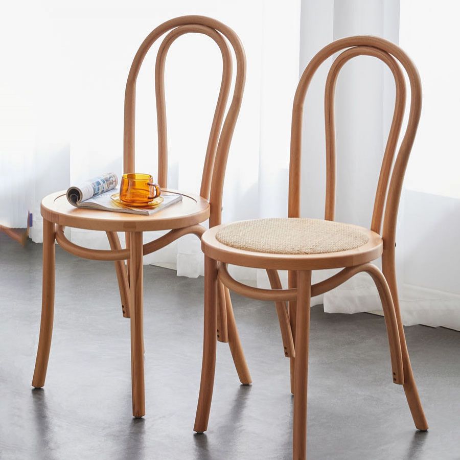 Traditional Wood Kitchen Dining Room Side Chair Windsor Back Chair
