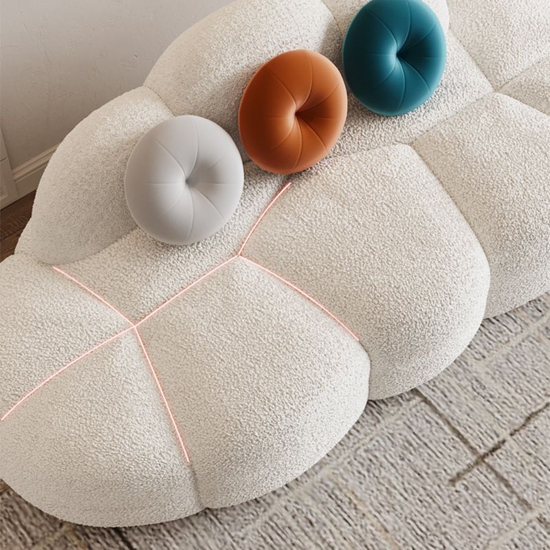 37.4" W * 28.74" H Sofa Modern Wool Armless Sofa for Living Room