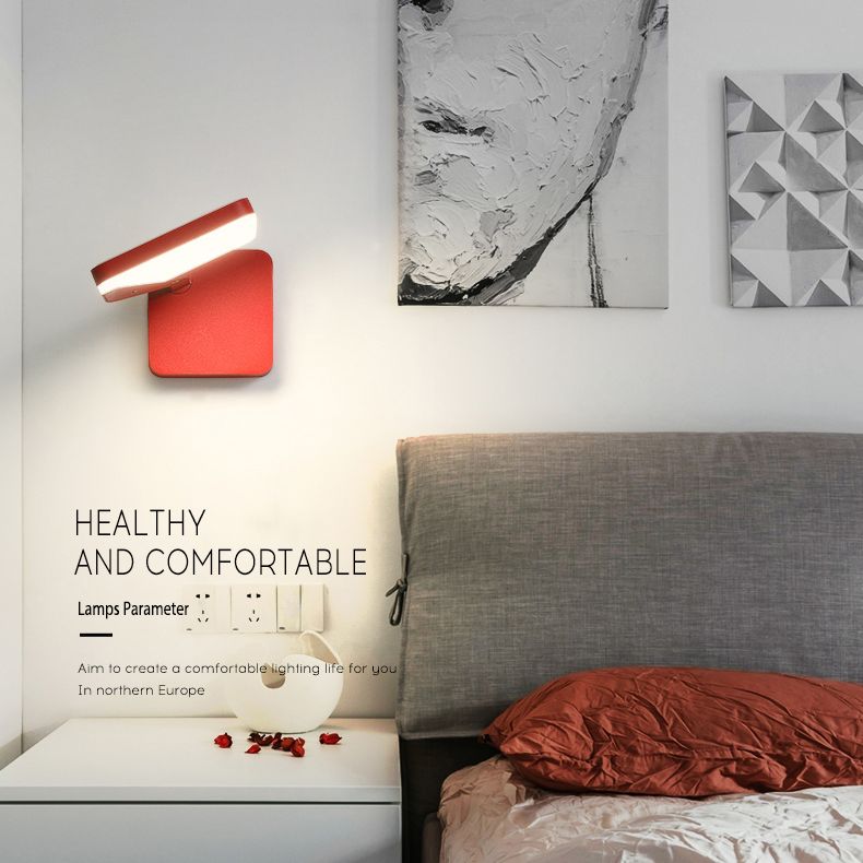 Luz de estudio de dormitorio de interior de pared de pared de pared moderna