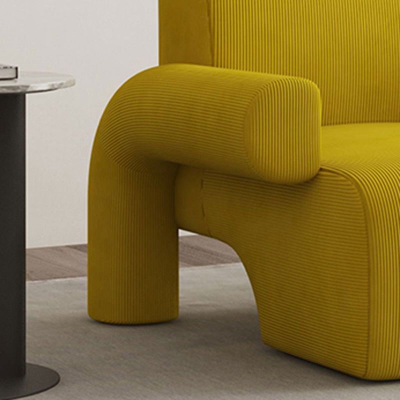 35.43" Wide Contemporary Style Single Sofa Chair Fixed Back Fabric Arm Chair