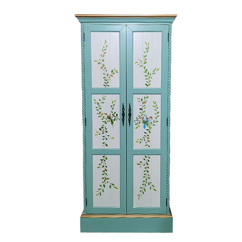 Coastal Cabinet with Hinged Door Wood Matte Finish Storage Cabinet