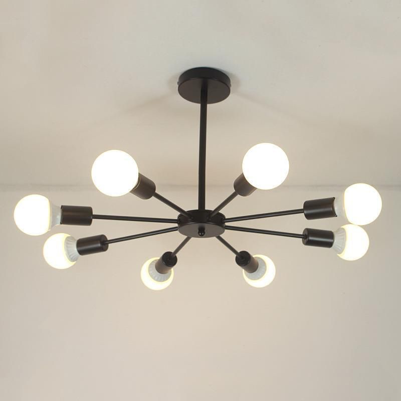 Perfur en fer antiquité de lustre antique Spoutnik suspension suspendue pour le salon