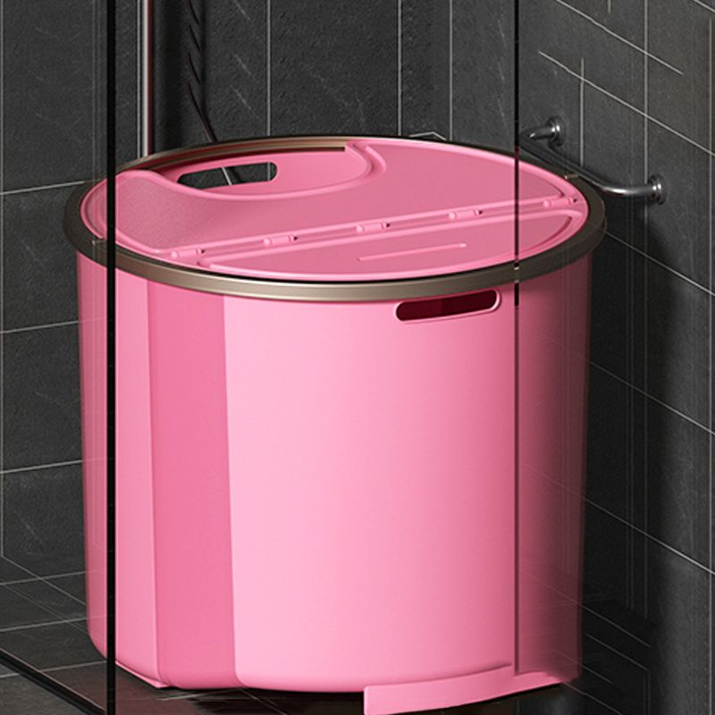 Plastic Round Foldable Bath Tub Soaking Freestanding Bathtub for Bathroom