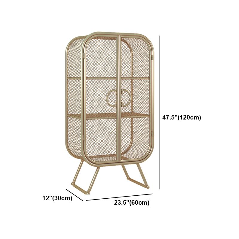 Libreria in stile glam di libreria chiusa per la sala da studio