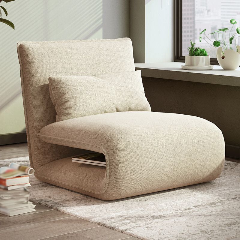 Linen Convertible Chair 25.6"L x 25.6"W Chair for Living Room and Bedroom