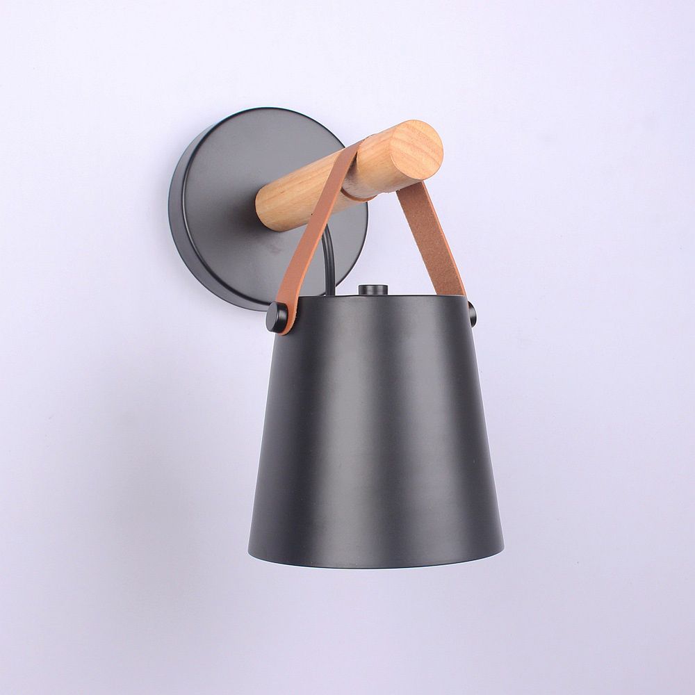 Modern Minimalist Style Cone Wall Light Sconce Metal 1 Light Sconces