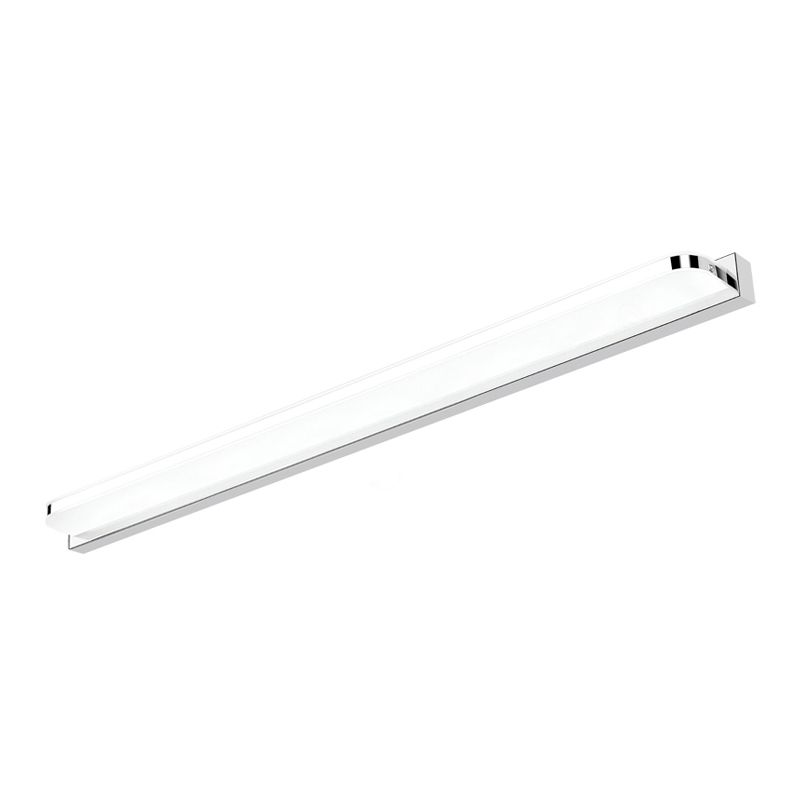 Linear Shape Metal Wall Sconce Modern Style 1 Light Mirror Wall Mounted Light