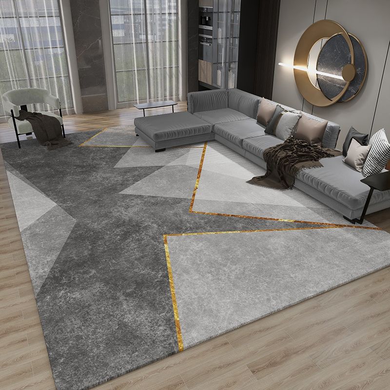 Minimalistisch gebied Rug vrijetijdscontrastpaneel Polyester Werkbestendig gebied Rug voor woonkamer