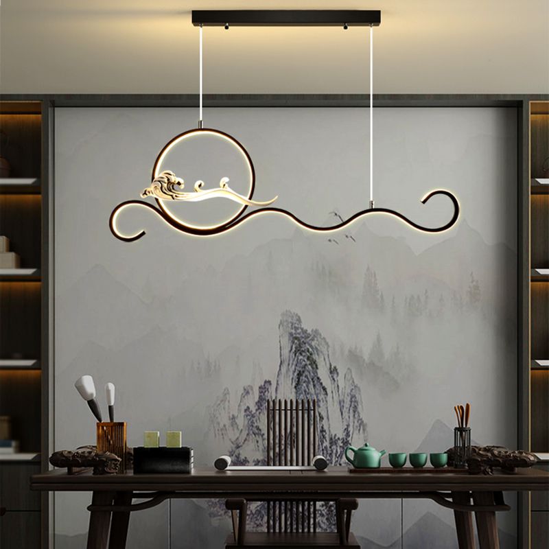 Estilo contemporáneo Luces colgantes de forma lineal Metal de 2 accesorios de iluminación colgante