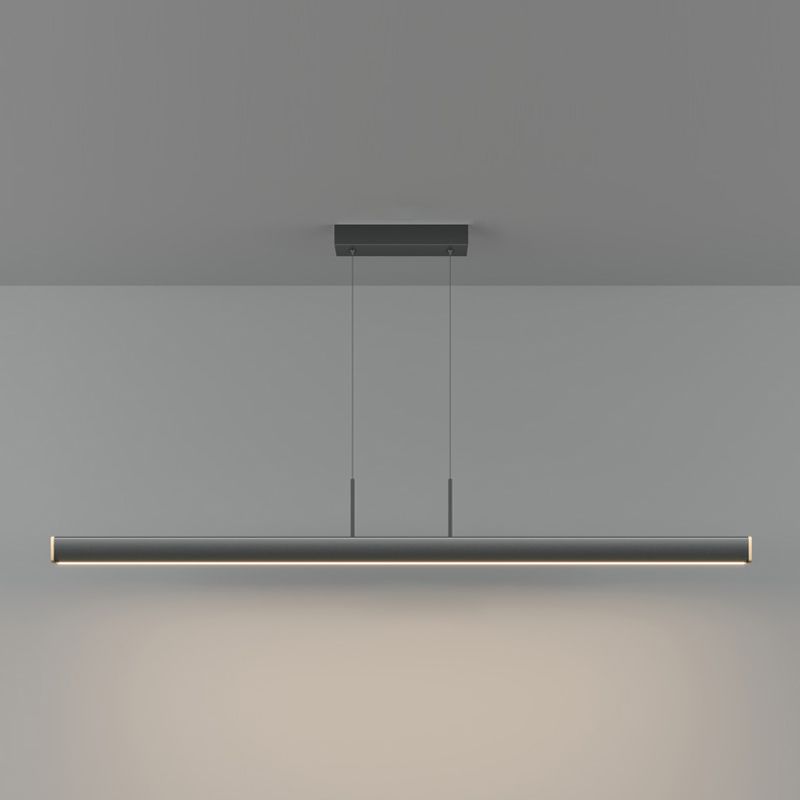 Contemporary Linear LED Chandelier Light Fixtures Restaurant Hanging Chandelier