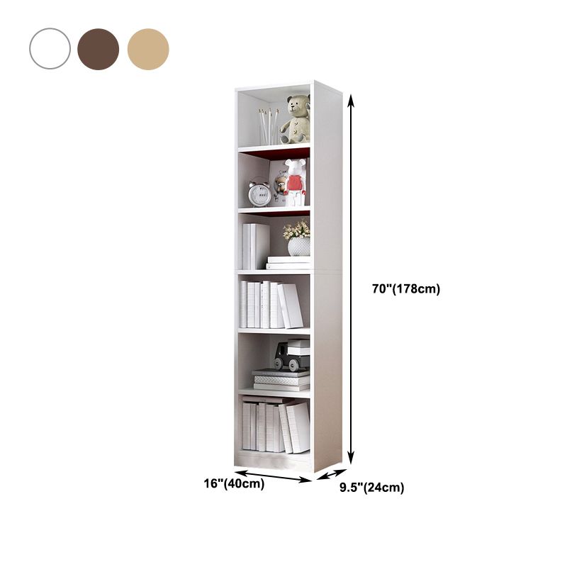 Multiple Colors Modern Style Bookshelf Engineer Wood Bookcase