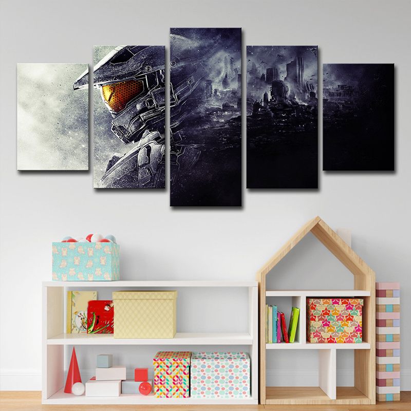 Fictional Game Guardians Master Canvas Grey House Interior Wall Art, Multi-Piece