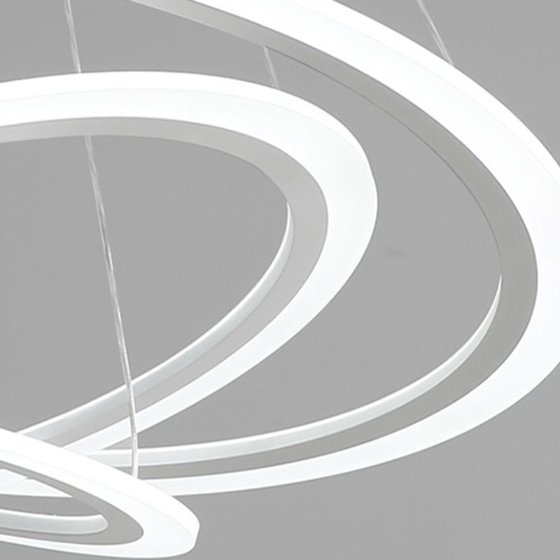 Moderne minimalisme -stijl LED hanger kroonluchter licht acryl hanger verlichting voor woonkamer