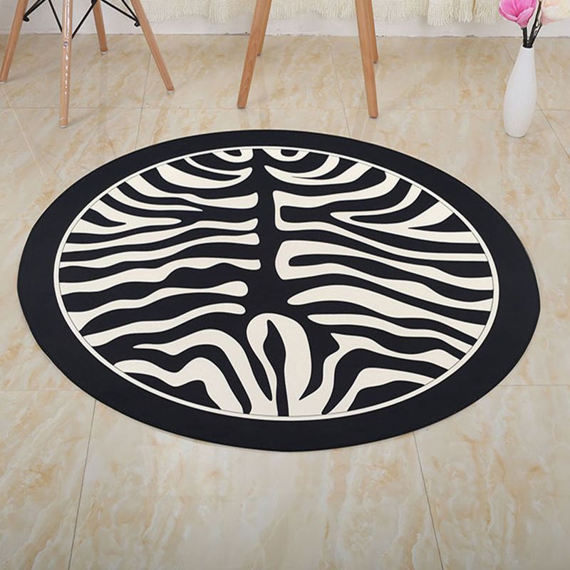 Tapis à motifs tribaux éclectiques Tapis à motifs tribaux Multi-couleurs Tapis à coloration Machine résistante à la machine sans glissement lavable Carpette pour le salon