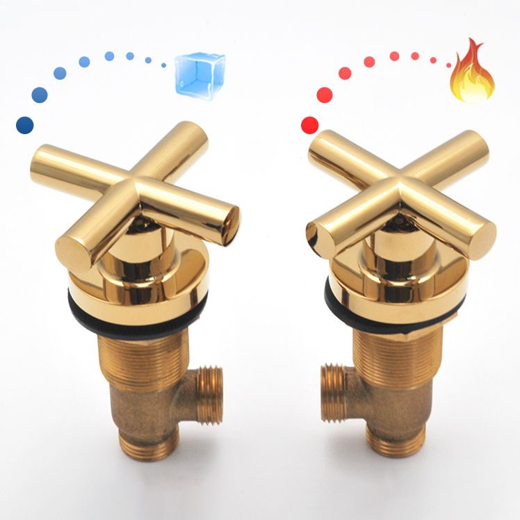 Contemporary Bath Faucet Trim Metal Deck Mounted Bath Faucet Trim