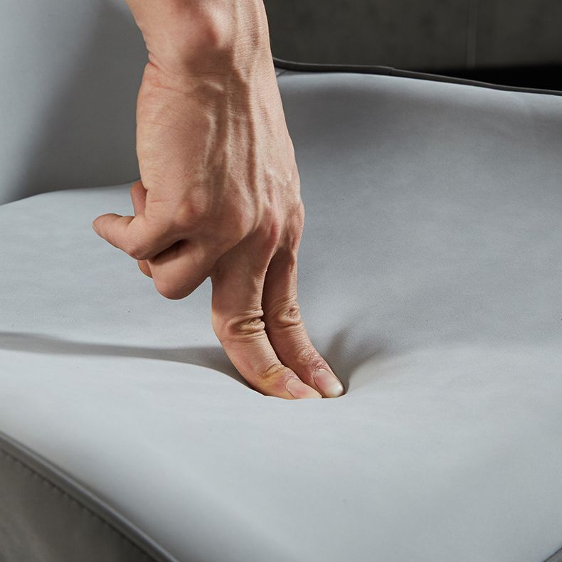 Esszimmerstühle aus Leder im minimalistischen Stil, Esszimmerstühle mit Ohrensessel (2er-Set)
