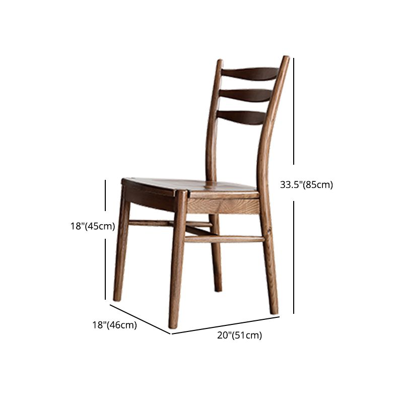 Modern Style 1/4/5 Rectangle Solid Wood Dining Set with Wood Chairs for Home