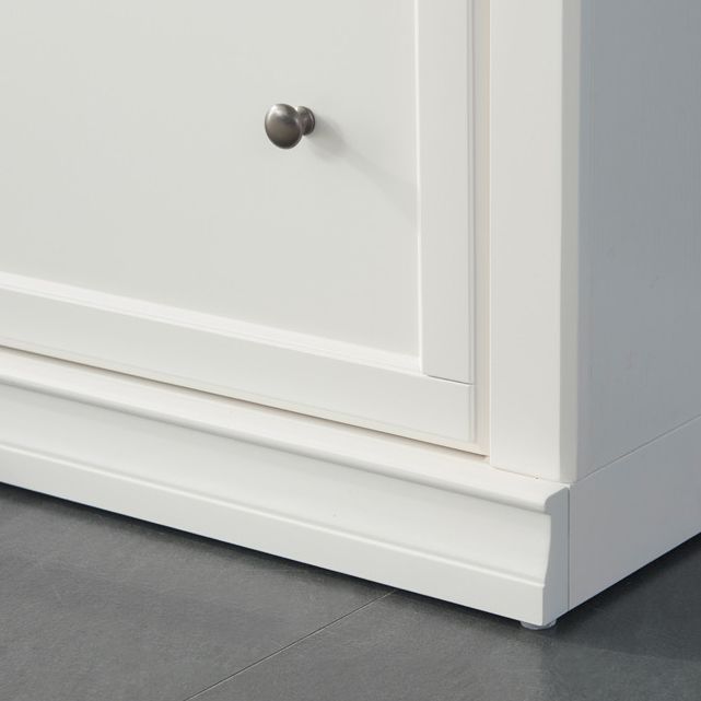 Contemporary Standard Bookcase Wooden Closed Back Bookshelf With Cabinet