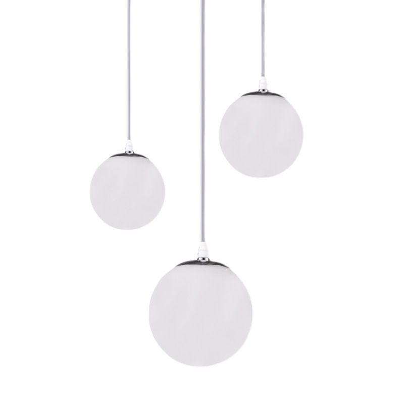 Pendule verre suspendu plafonnier style minimaliste plafond blanc pendant plafonnier