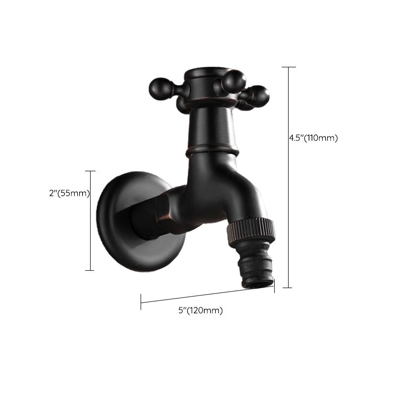 Widespread Bathroom Sink Faucet Wall Mounted Cross Handle Faucet