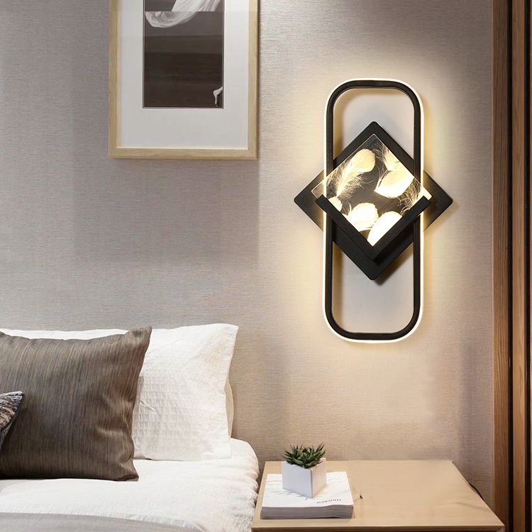 Modern Style Geometry Shape Wall Lights Metal 2-Light Wall Mount Lights