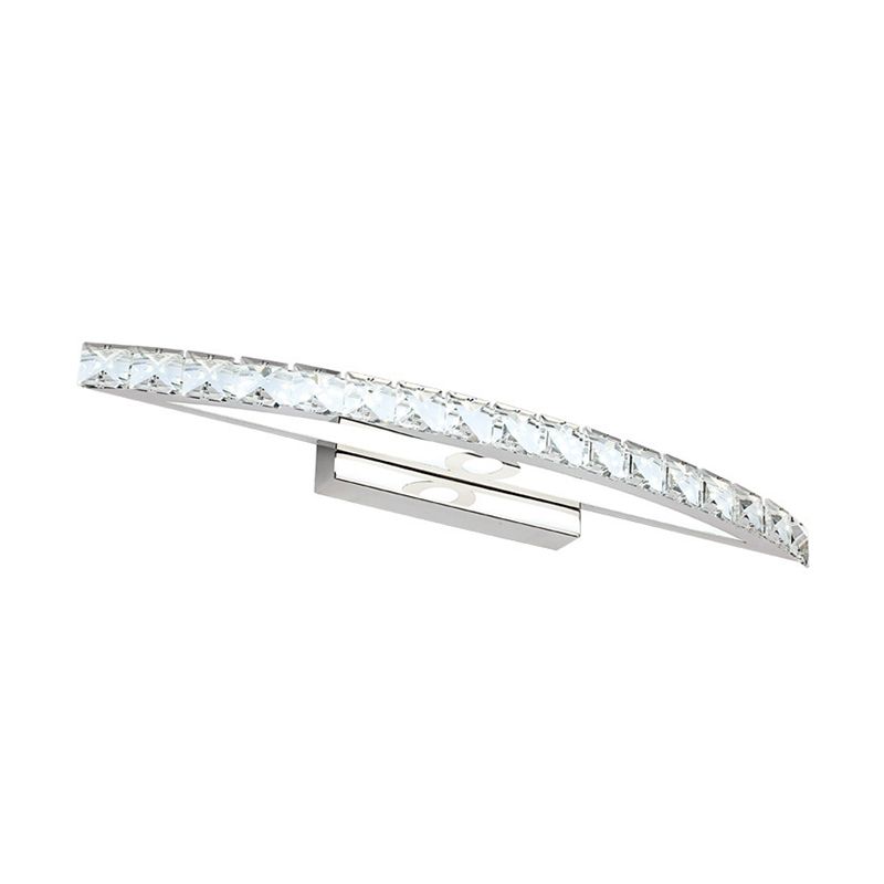 1 Light Geometric Vanity Lighting Fixtures Modern Style Crystal LED Mirror Lights