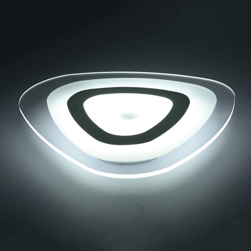 Geometrical Acrylic Led Flush Mount Ceiling Lamp Fixtures Modern Style 1-Light Flush Light