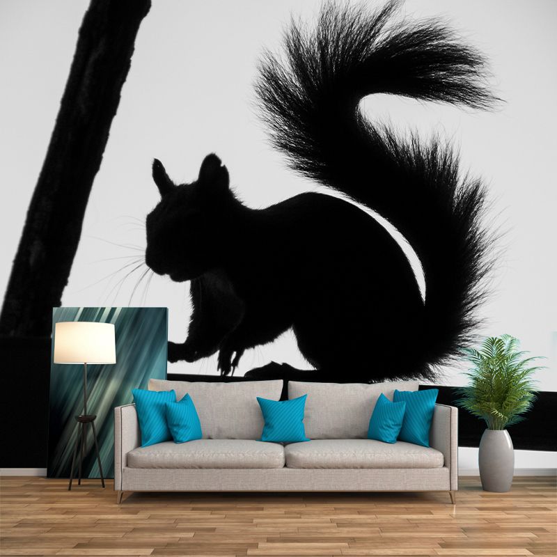 Modern Style Illustration Mural Wallpaper Animal Indoor Wall Mural